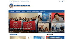 Desktop Screenshot of cronicasindical.com.ar