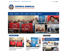 Tablet Screenshot of cronicasindical.com.ar